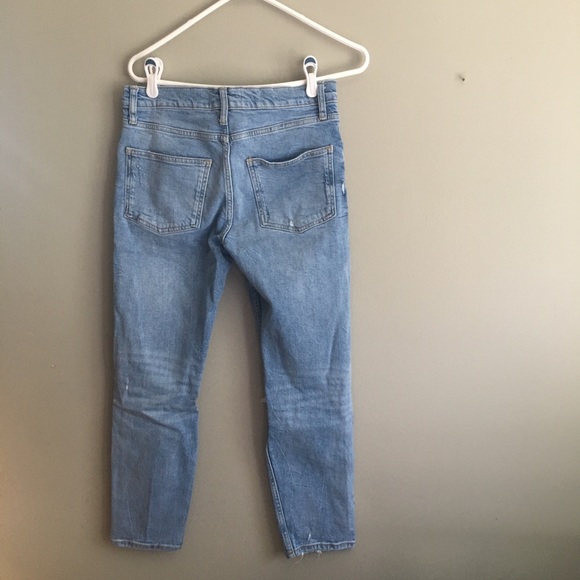 Zara Mom Jeans with Knee Rips - Picture 3 of 4